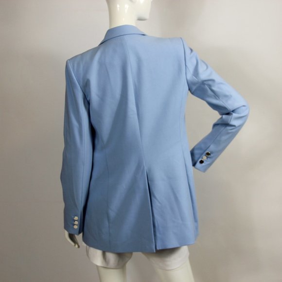 Calvin Klein Powder Blue Single-Breasted Blazer - Picture 5 of 7